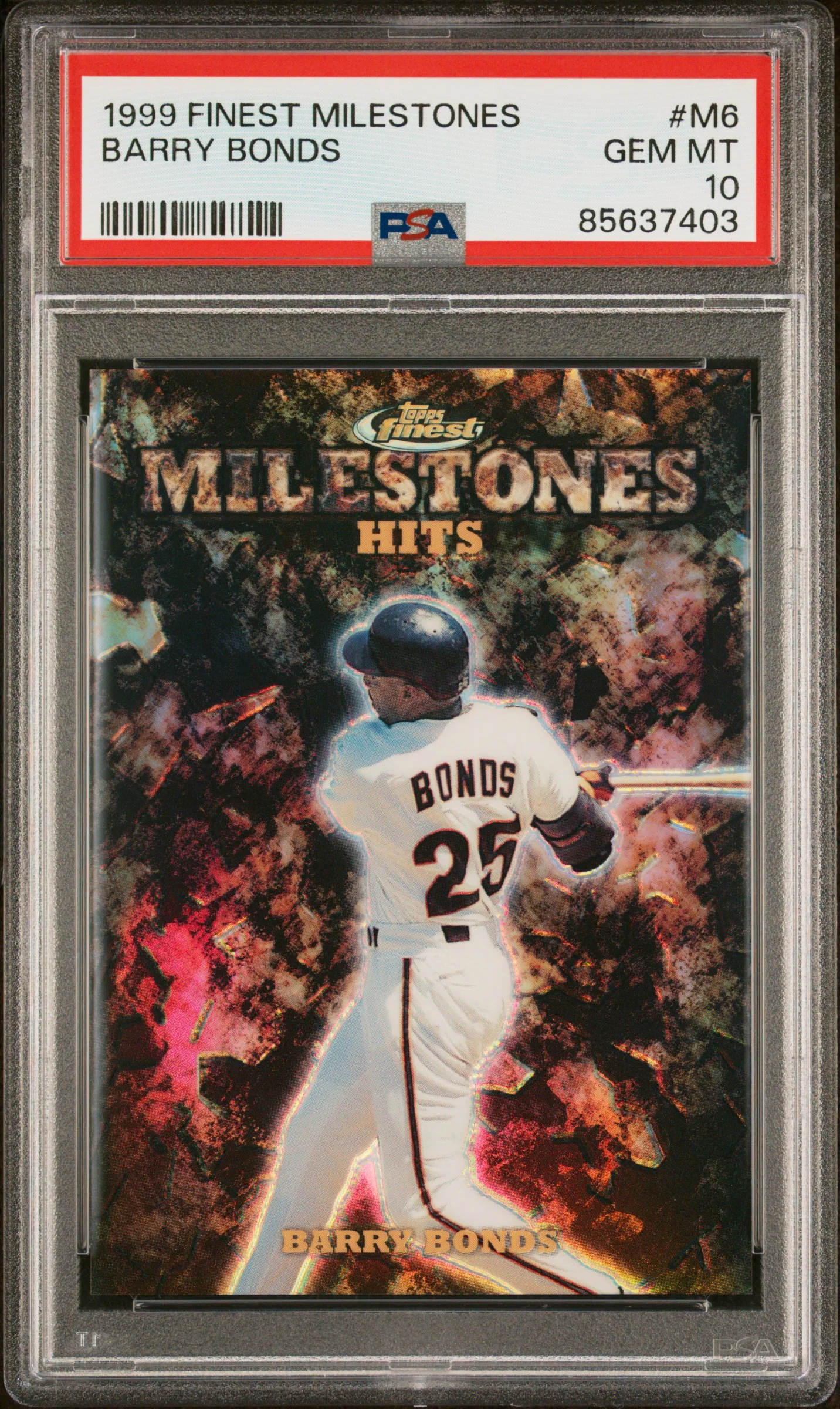 1999 Finest #M6 Barry Bonds Milestones PSA 10 #/3000