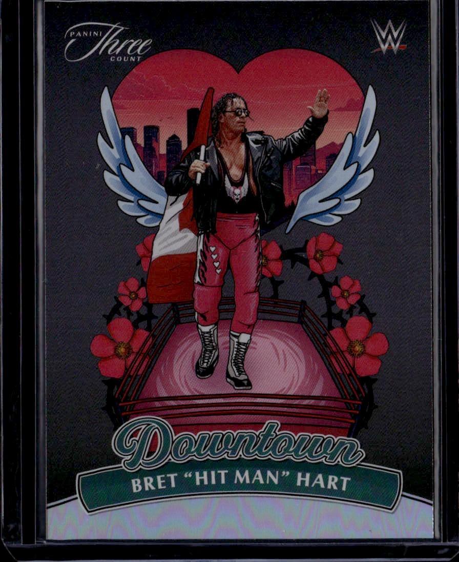2024 Panini Three Count WWE #5 Bret "Hit Man" Hart Downtown