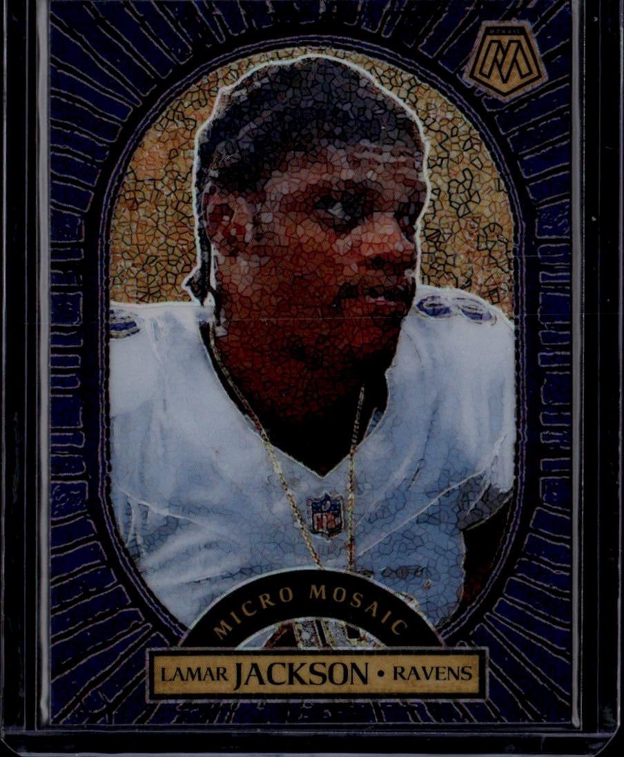 2025 Panini Mosaic #25 Lamar Jackson Micro Mosaic