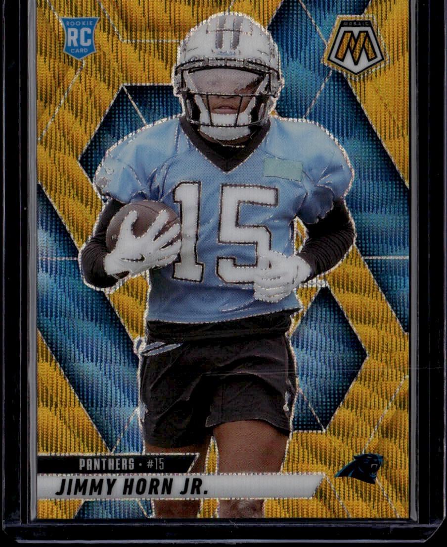 2025 Panini Mosaic #339 Jimmy Horn Jr. Mosaic Gold Wave #/10