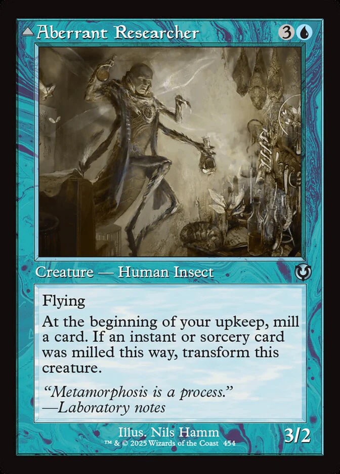 Aberrant Researcher // Perfected Form - [Foil, Retro Frame] Innistrad Remastered (INR)