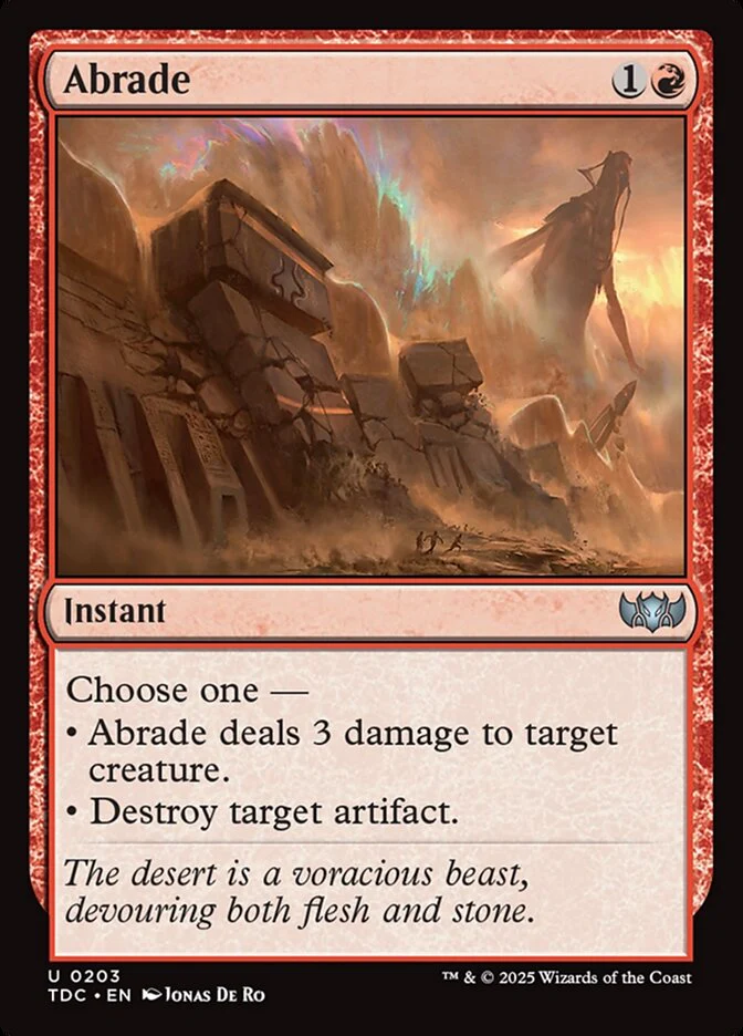 Abrade - Tarkir: Dragonstorm Commander (TDC)