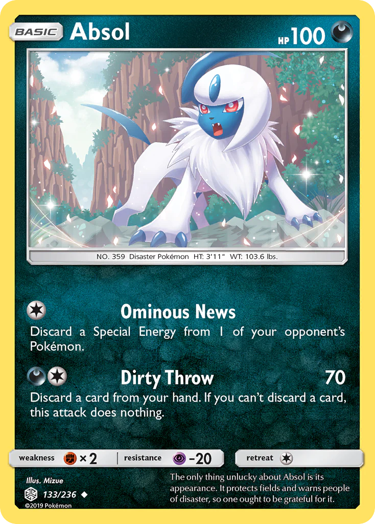 Absol (133/236) - [Reverse Holo] Cosmic Eclipse (CEC)