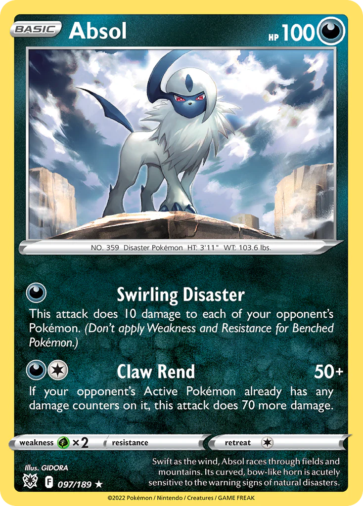 Absol (97/189) - [Reverse Holo] Astral Radiance (ASR)