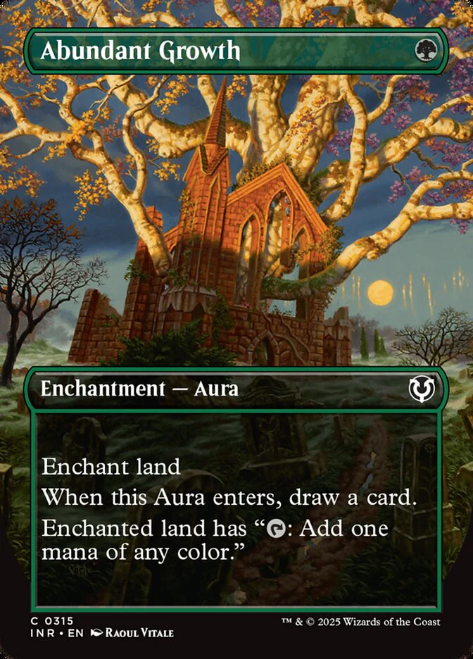 Abundant Growth - [Foil, Borderless] Innistrad Remastered (INR)