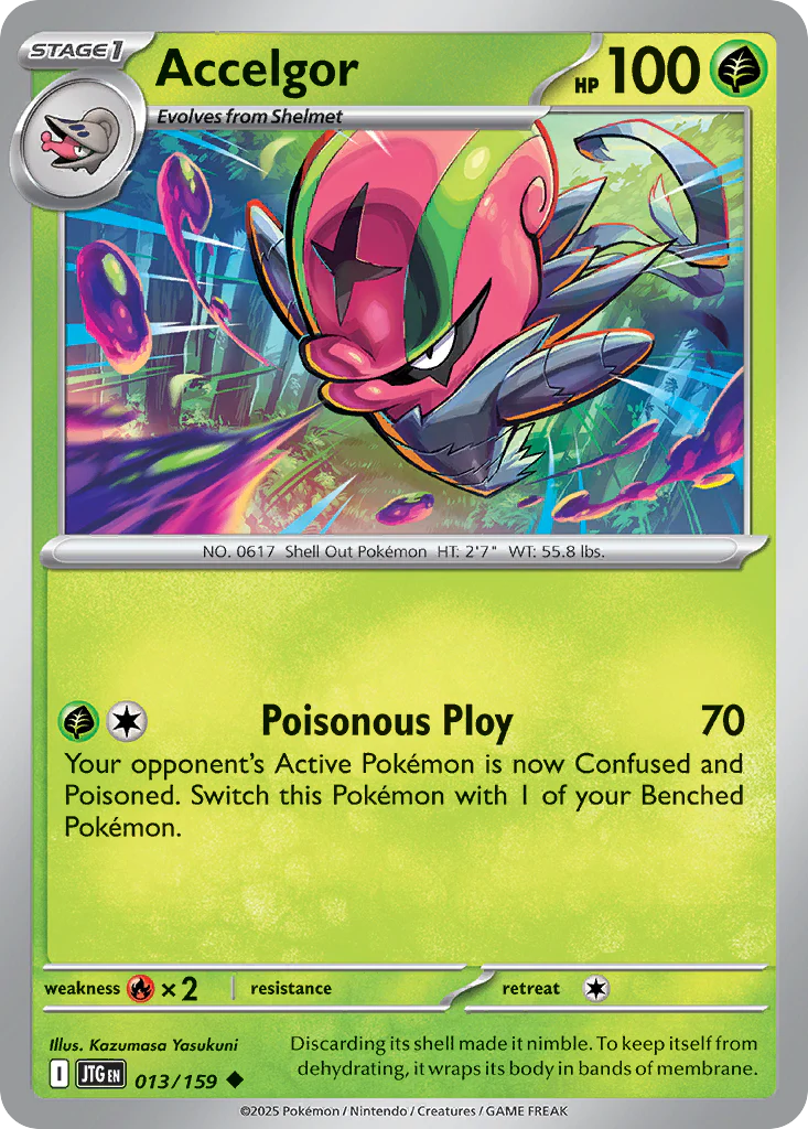 Accelgor (13/159) - [Reverse Holo] Journey Together (JTG)