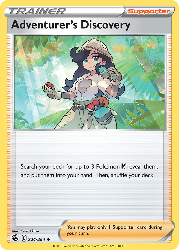 Adventurer's Discovery (224/264) - [Reverse Holo] Fusion Strike (FST)