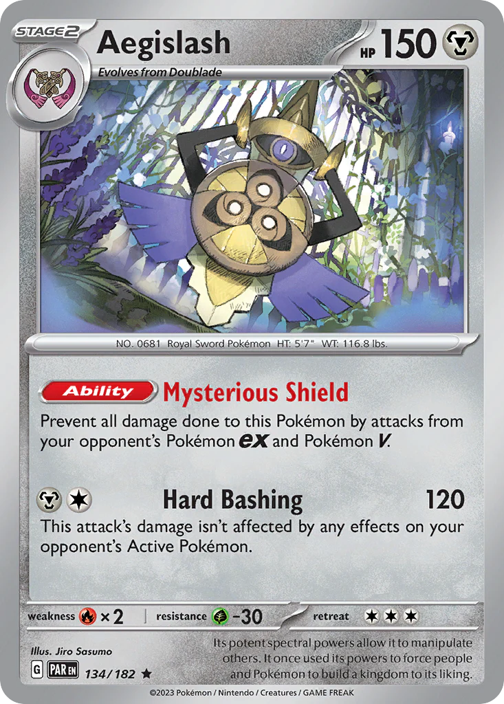 Aegislash (134/182) - [Holo Foil] Paradox Rift (PAR)