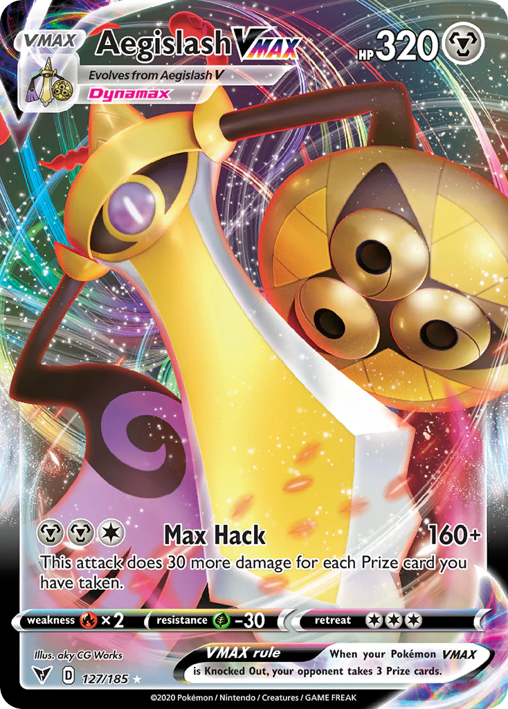 Aegislash VMAX (127/185) - [Holo Foil] Vivid Voltage (VIV)