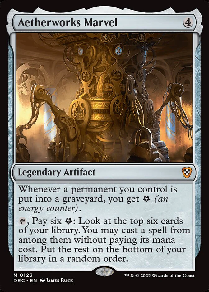 Aetherworks Marvel - Aetherdrift Commander (DRC)