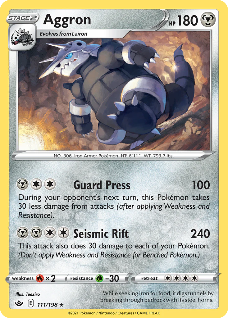 Aggron (111/198) - Chilling Reign (CRE)