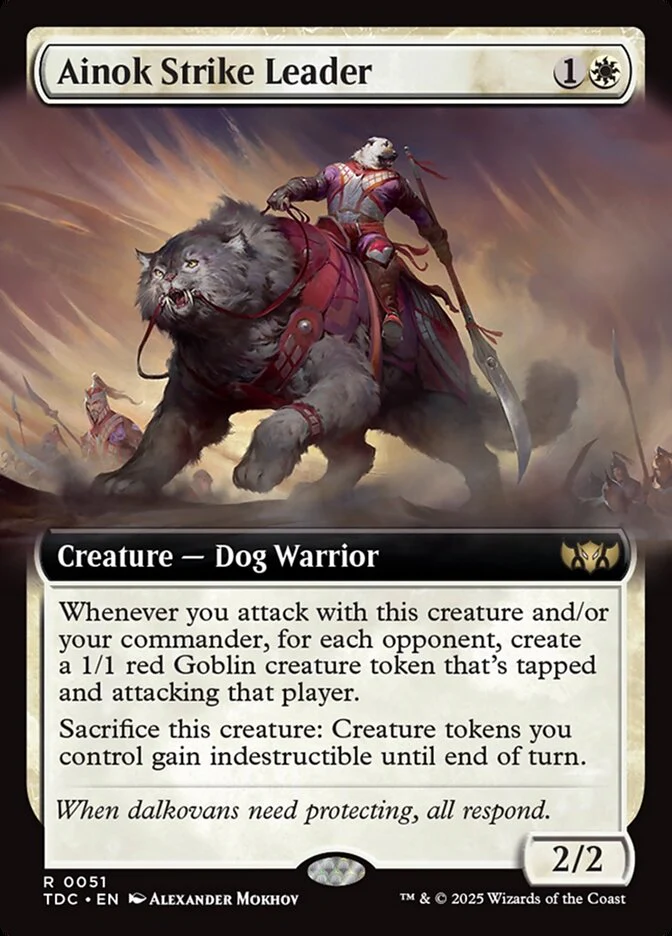 Ainok Strike Leader - [Extended Art] Tarkir: Dragonstorm Commander (TDC)