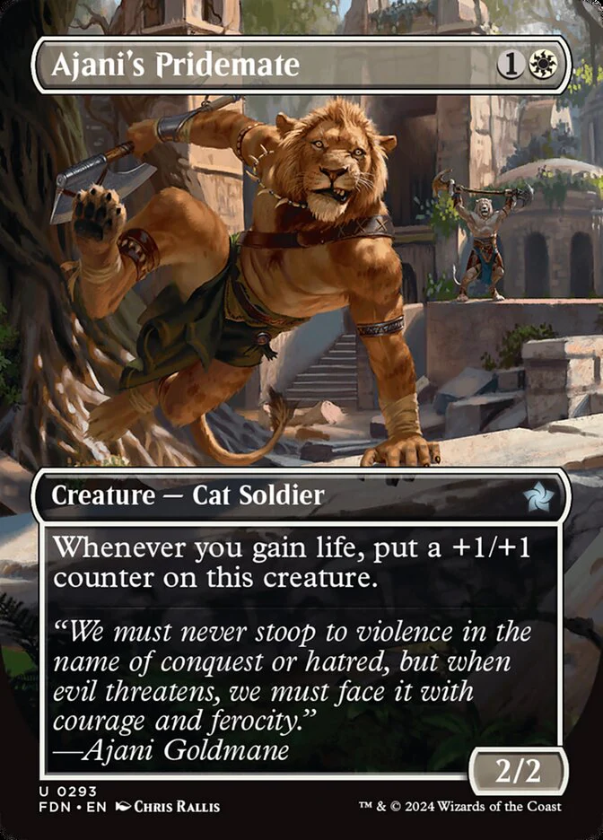 Ajani's Pridemate - [Borderless] Foundations (FDN)