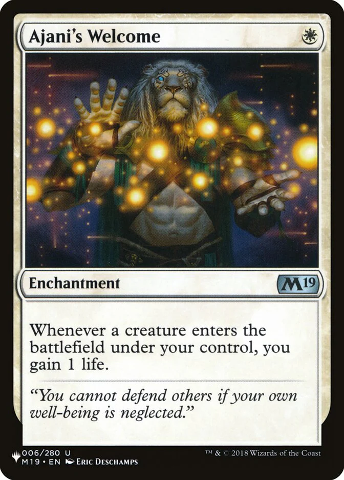 Ajani's Welcome - The List (PLST)