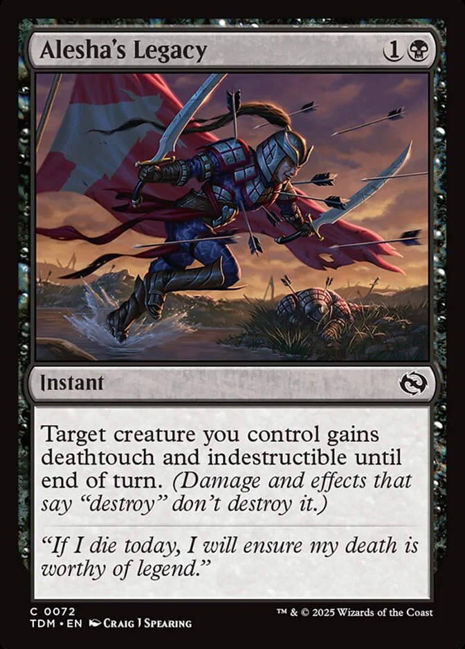 Alesha's Legacy (72) - [Foil] Tarkir: Dragonstorm (TDM)