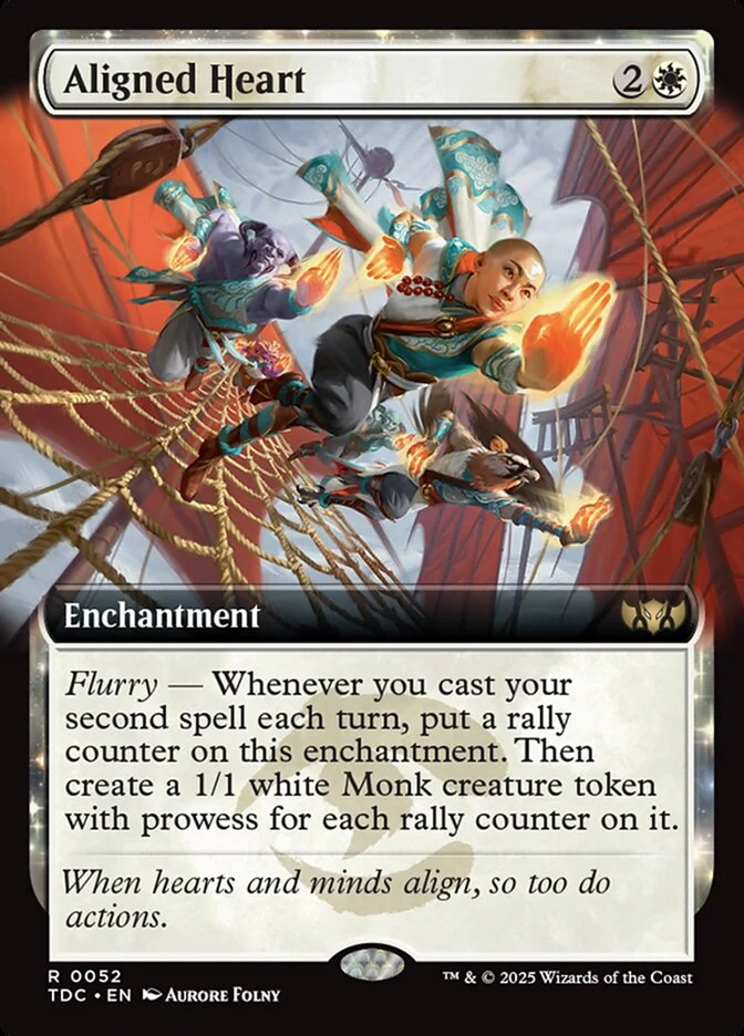 Aligned Heart - [Extended Art] Tarkir: Dragonstorm Commander (TDC)