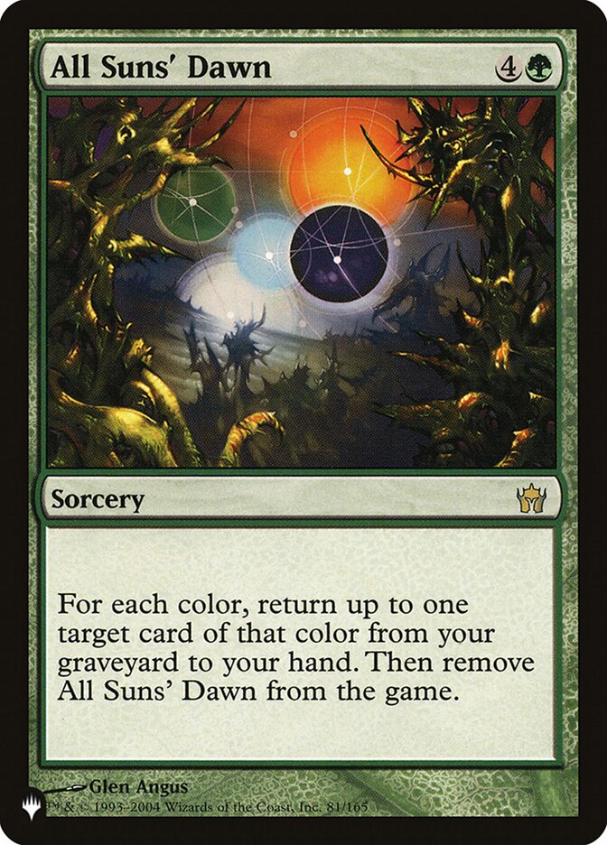 All Suns' Dawn - The List (PLST)