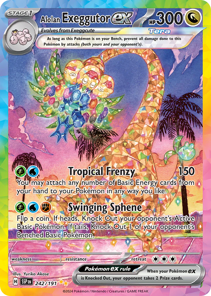 Alolan Exeggutor ex (242/191) - [Special Illustration Rare] Surging Sparks (SSP)