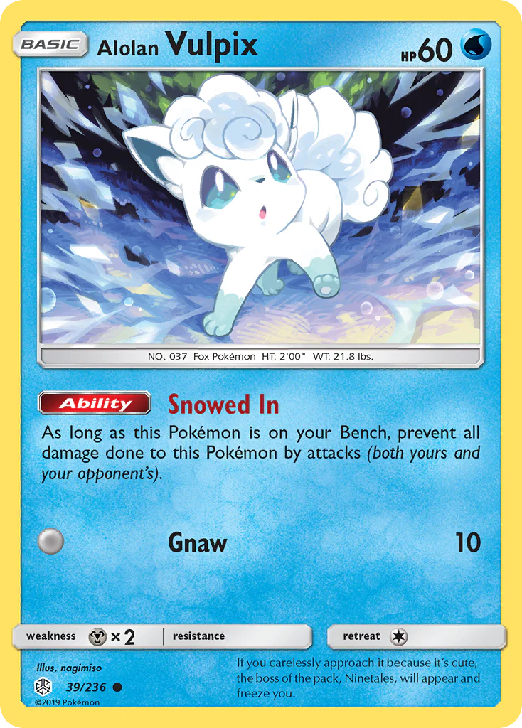 Alolan Vulpix (39/236) - Cosmic Eclipse (CEC)