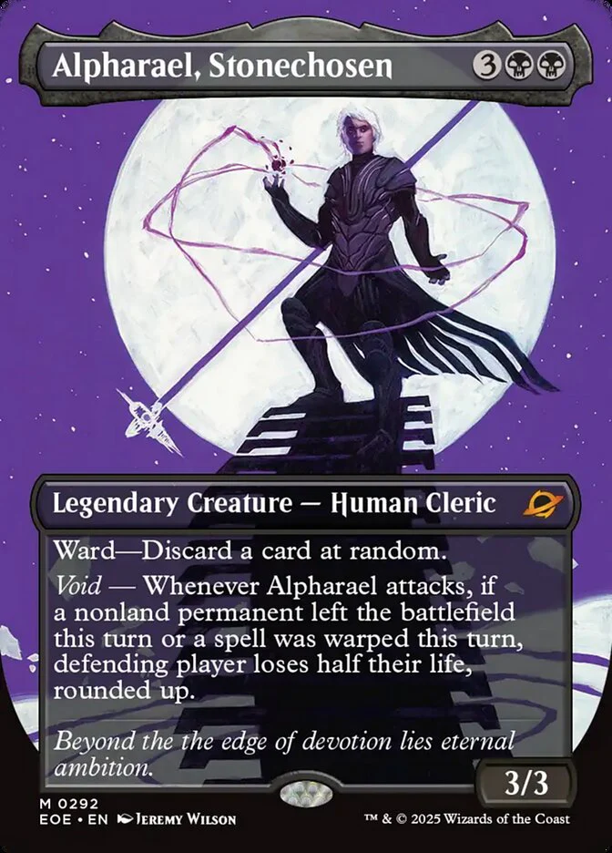 Alpharael, Stonechosen (292) - [Foil, Borderless] Edge of Eternities (EOE)