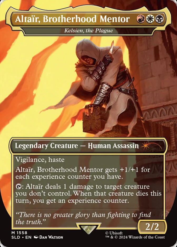 Alta√Ør, Brotherhood Mentor - Kelsien, the Plague - [Foil, Borderless] Secret Lair Drop (SLD)