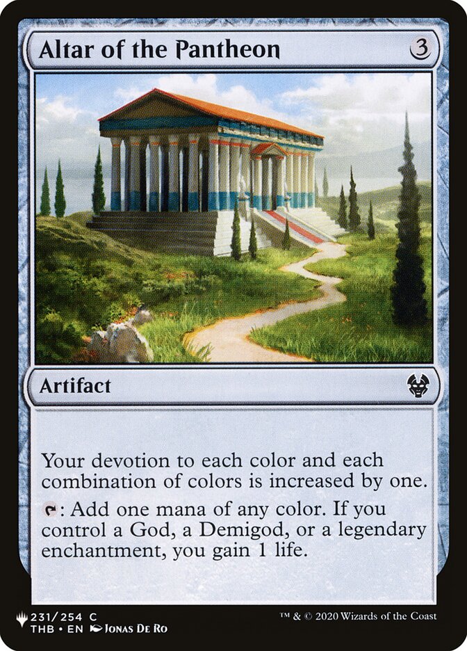 Altar of the Pantheon - The List (PLST)