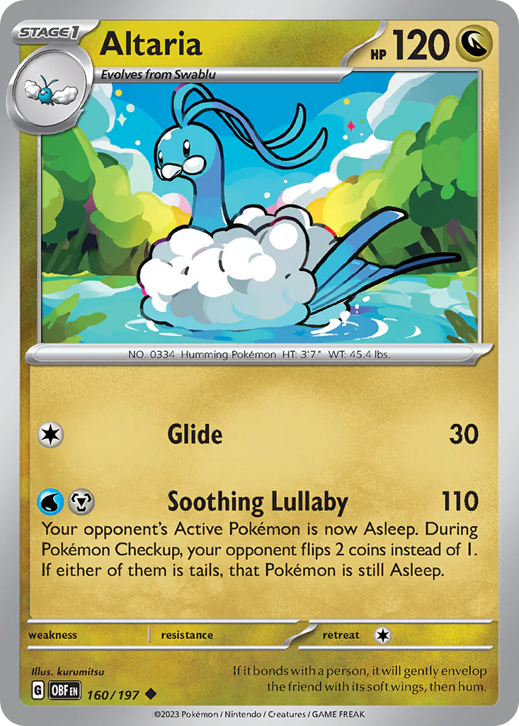 Altaria (160/197) - Obsidian Flames (OBF)
