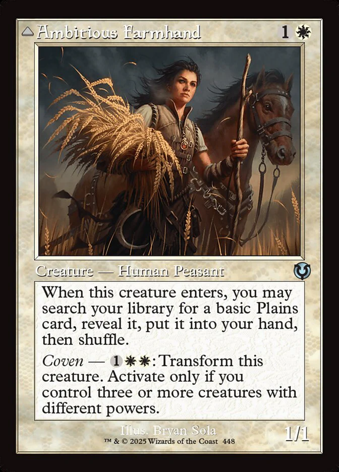 Ambitious Farmhand // Seasoned Cathar - [Retro Frame] Innistrad Remastered (INR)