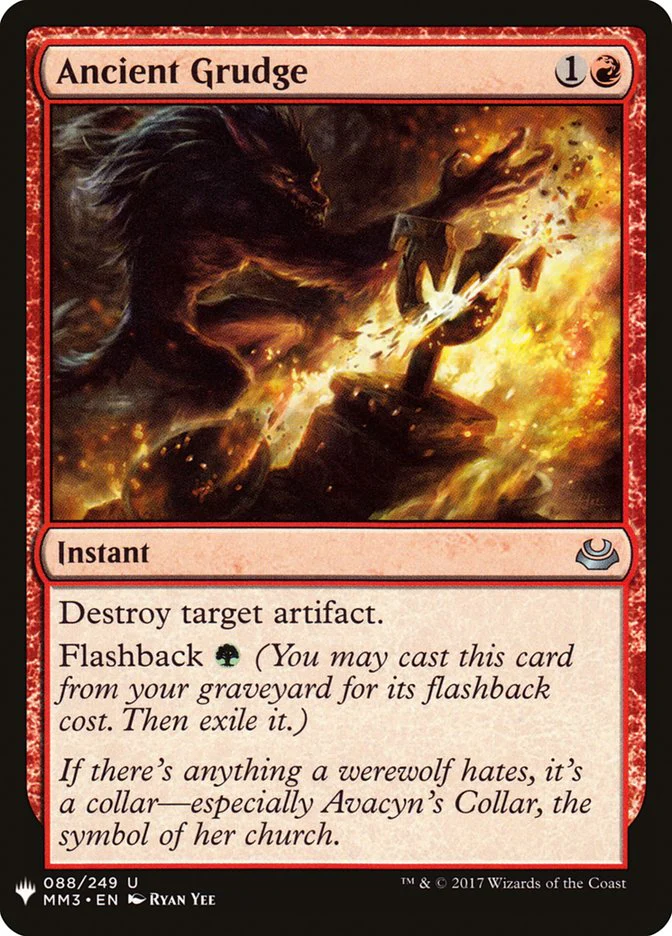 Ancient Grudge - The List (PLST)