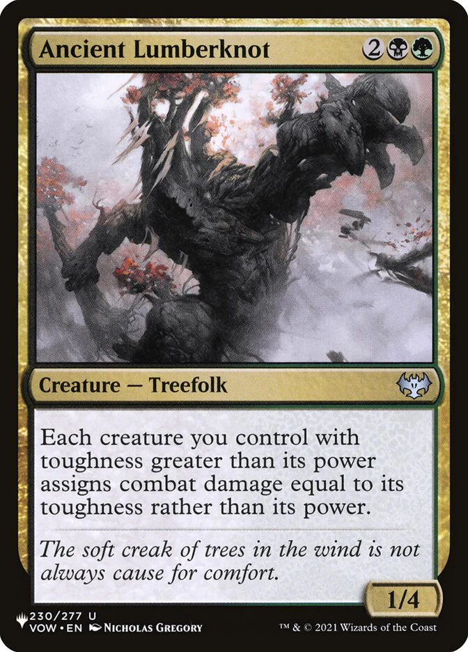 Ancient Lumberknot - The List (PLST)