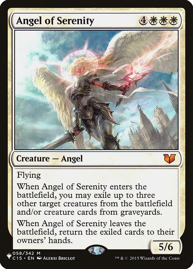 Angel of Serenity - The List (PLST)