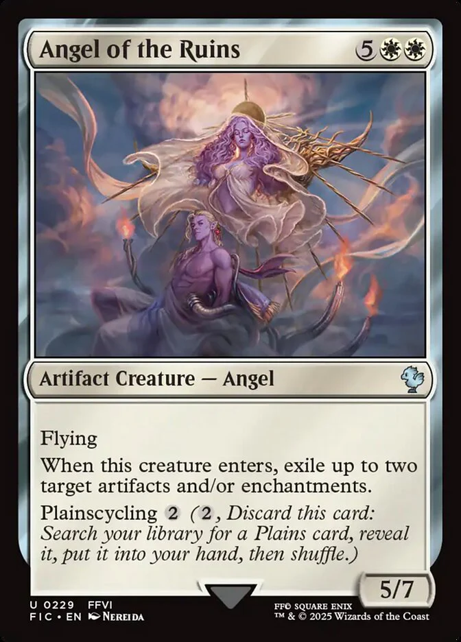 Angel of the Ruins (229) - [Surge Foil] Final Fantasy Commander (FIC)