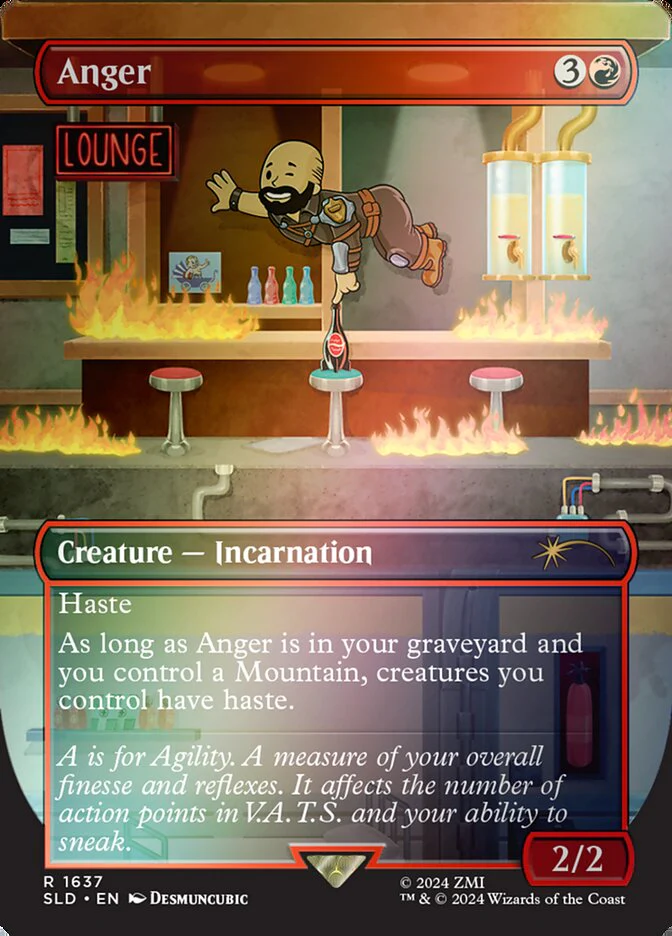 Anger (1637‚òÖ) - [Foil, Borderless] Secret Lair Drop (SLD)