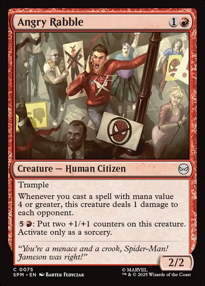 Angry Rabble (75) - [Foil] Marvel's Spider-Man (SPM)