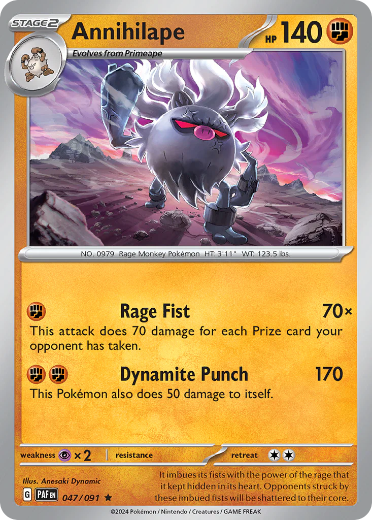 Annihilape (47/91) - [Reverse Holo] Paldean Fates (PAF)