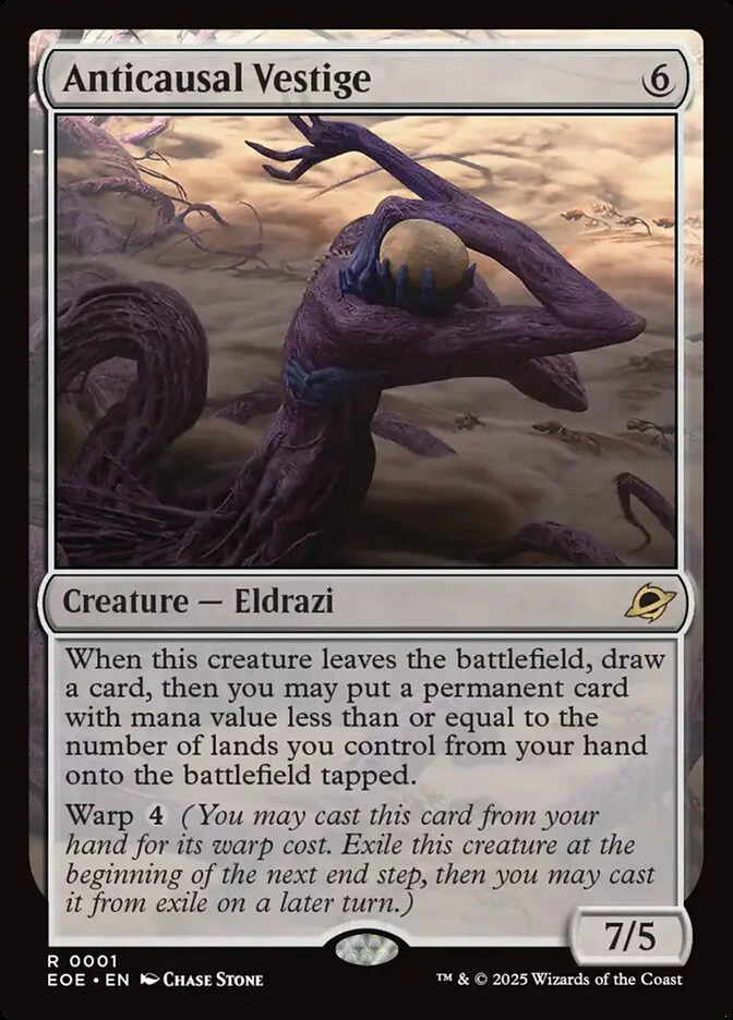 Anticausal Vestige (1) - [Foil] Edge of Eternities (EOE)