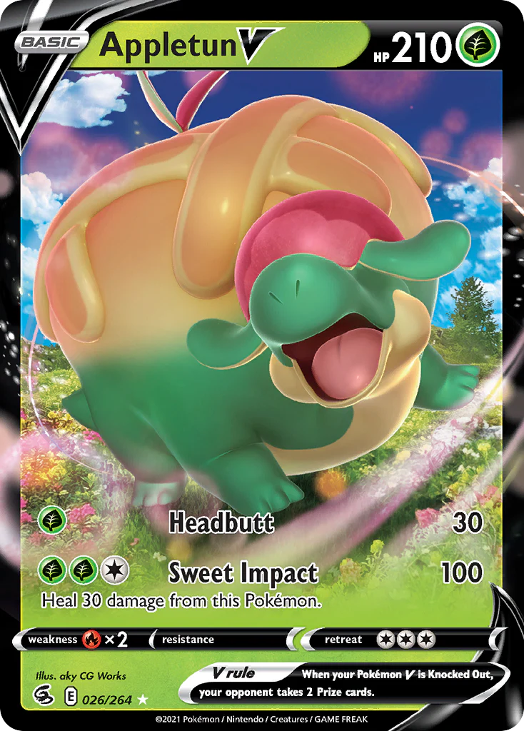 Appletun V (26/264) - [Holo Foil] Fusion Strike (FST)