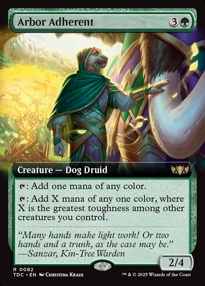 Arbor Adherent - [Extended Art] Tarkir: Dragonstorm Commander (TDC)
