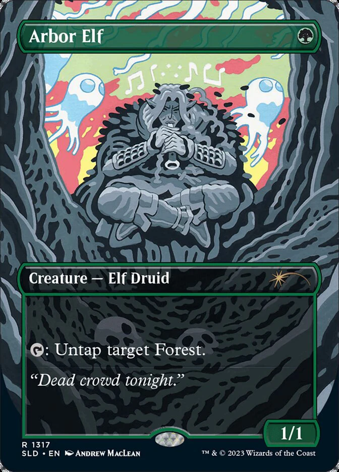 Arbor Elf (1317) - [Borderless] Secret Lair Drop (SLD)