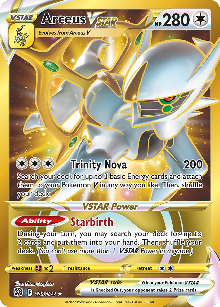 Arceus VSTAR (184/172) - [Secret Rare] Brilliant Stars (BRS)