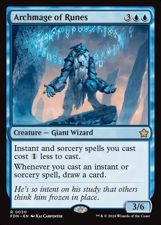 Archmage of Runes - [Foil] Foundations (FDN)