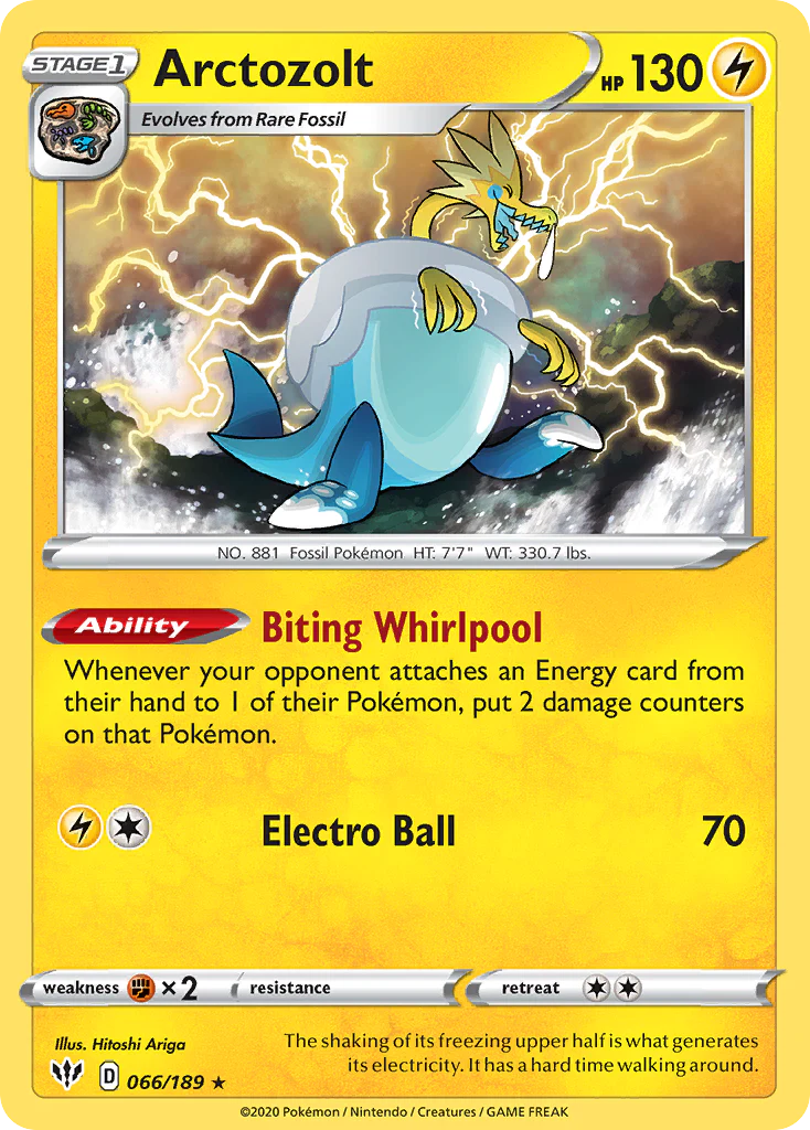 Arctozolt (66/189) - [Reverse Holo] Darkness Ablaze (DAA)