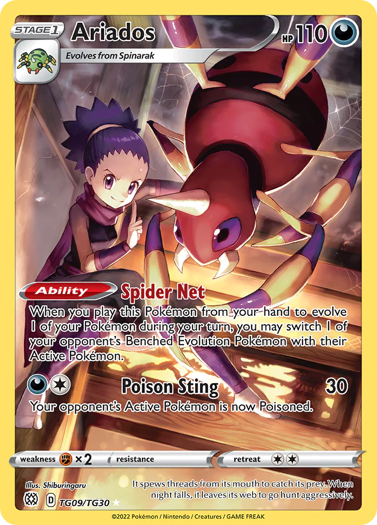 Ariados (TG09/30) - [Gallery Holo] Brilliant Stars Trainer Gallery (BRSTG)