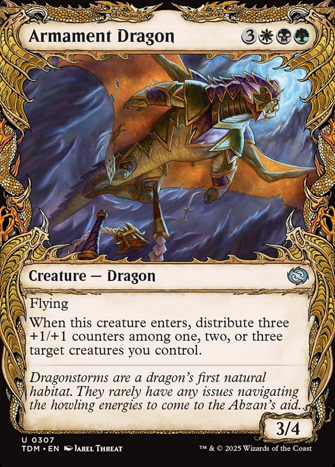 Armament Dragon (307) - [Foil, Showcase] Tarkir: Dragonstorm (TDM)