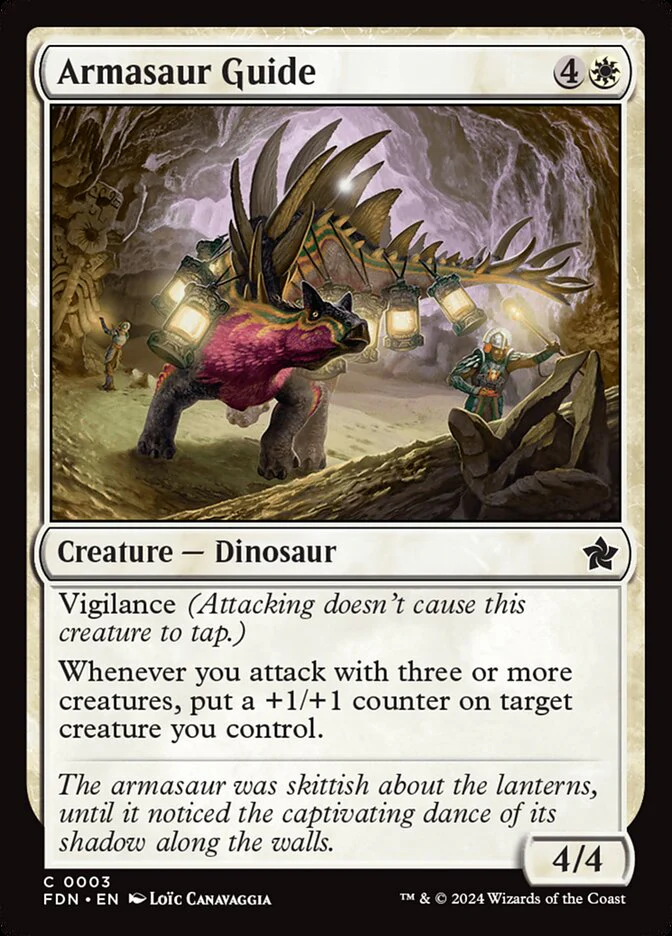 Armasaur Guide - [Foil] Foundations (FDN)
