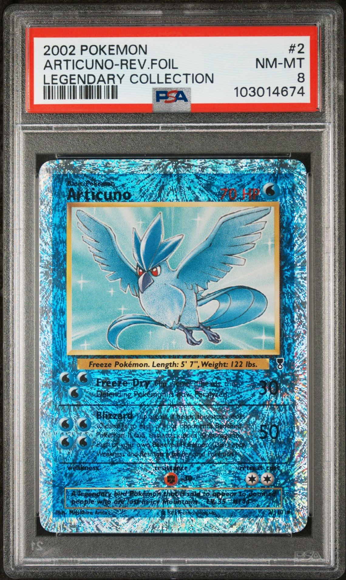 Articuno #2 - [Reverse Holo, Graded PSA 8] Legendary Collection - Image 2