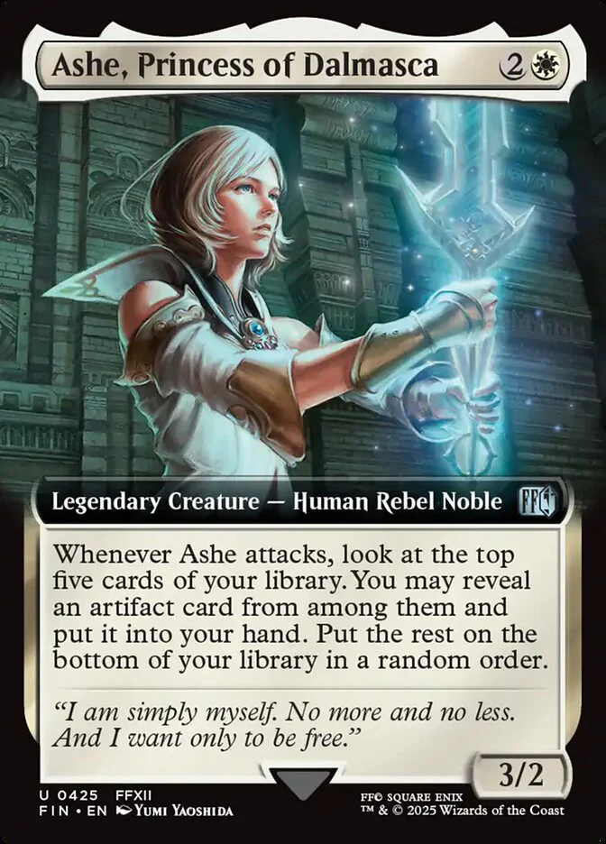 Ashe, Princess of Dalmasca (425) - [Foil, Extended Art] Final Fantasy (FIN)