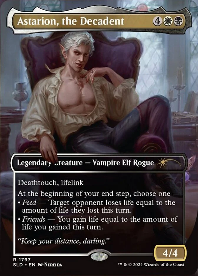 Astarion, the Decadent (1797) - [Foil, Borderless] Secret Lair Drop (SLD)