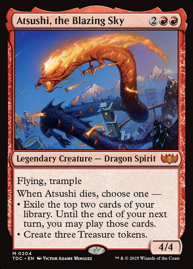 Atsushi, the Blazing Sky - Tarkir: Dragonstorm Commander (TDC)