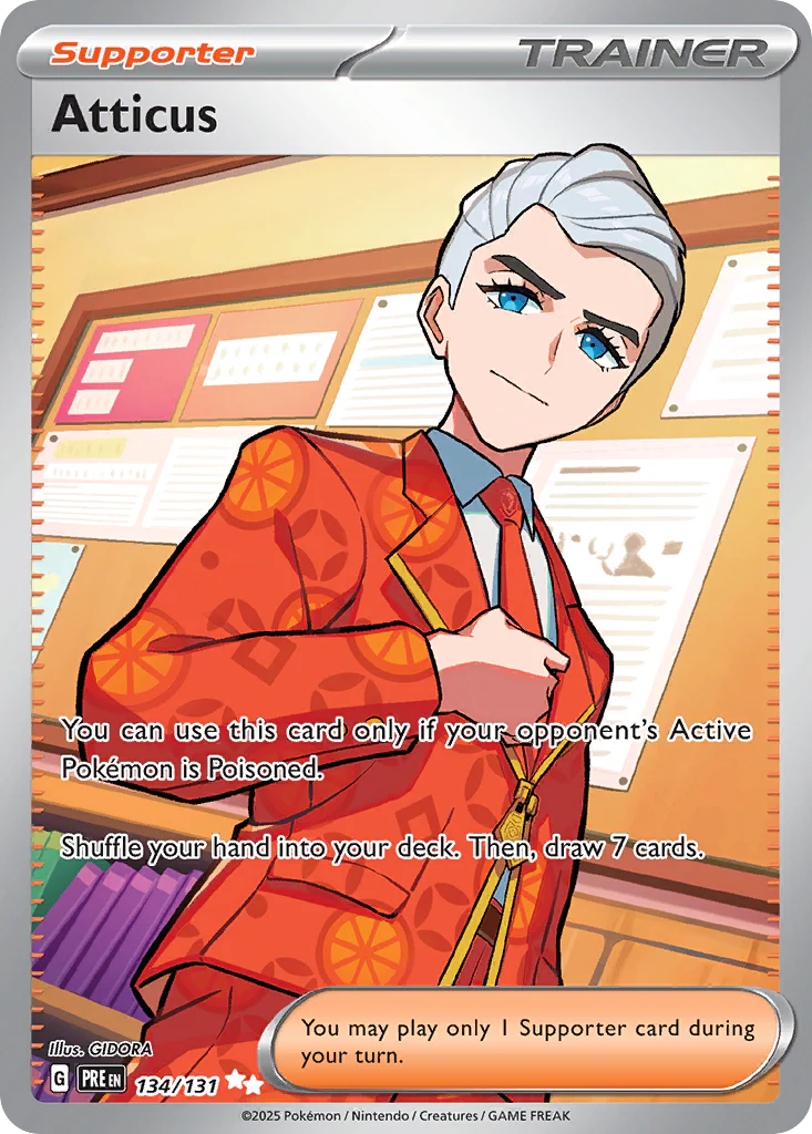 Atticus (134/131) - [Full Art] Prismatic Evolutions (PRE)